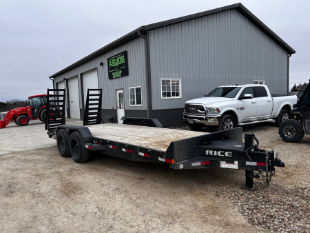 Used 2023 Rice Trailers 82X20 Rice HD 16K GVWR Equipment Trailer