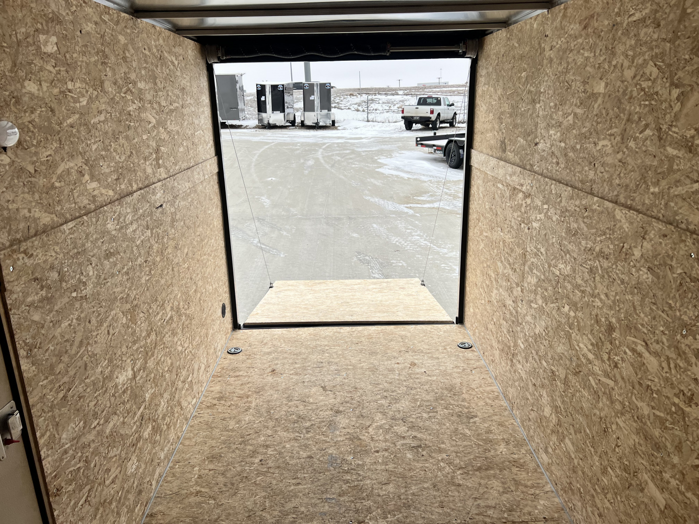 New 2026 Bighorn R&M 6x12 + 2V 6 inches Taller 78” Enclosed Rear Ramp Cargo Trailer