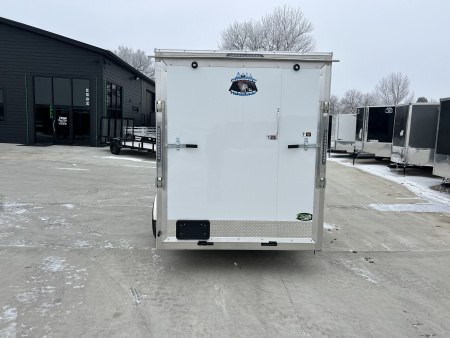 New 2026 Bighorn R&M 6x12 + 2V 6 inches Taller 78” Enclosed Rear Ramp Cargo Trailer