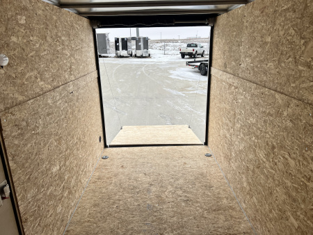 New 2026 Bighorn R&M 6x12 + 2V 6 inches Taller 78” Enclosed Rear Ramp Cargo Trailer