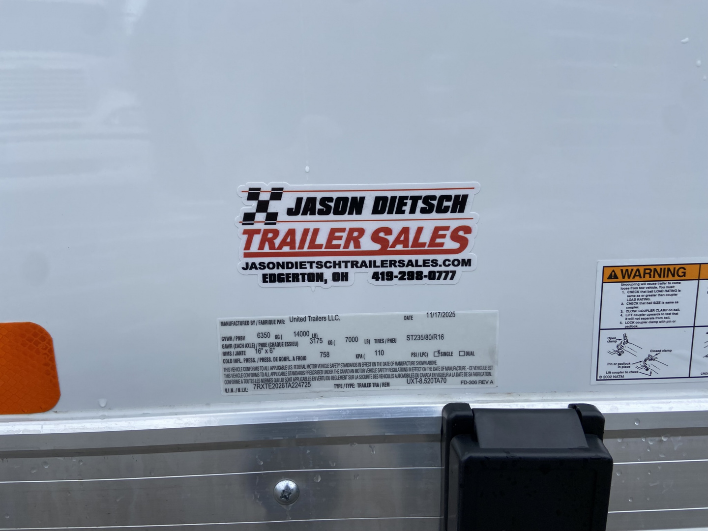 New 2026 United UXT 8.5X20 Contractor Trailer