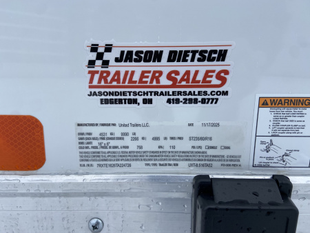 New 2026 United Trailers UXT 8.5X16 Contractor