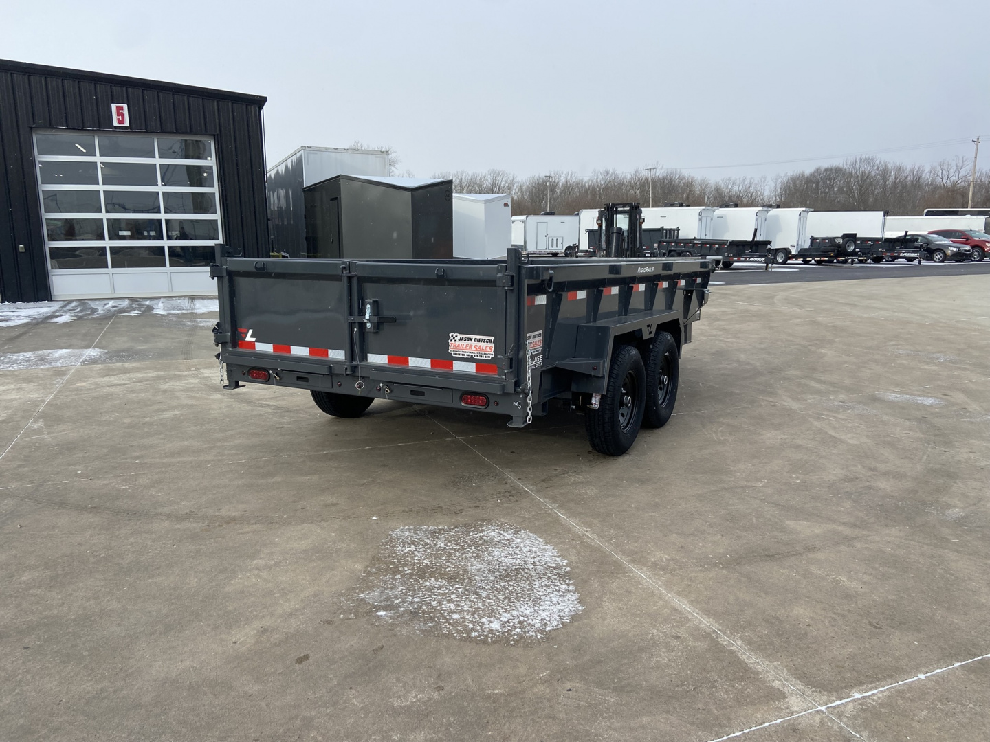 New 83" x 14' DT - 14K Telescopic Dump