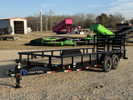 New 2026 Load Trail CS 83X20 Equipment Trailer / 4' HD FOLD GATE / PIPE TOP SIDE RAILS / 14K GVWR
