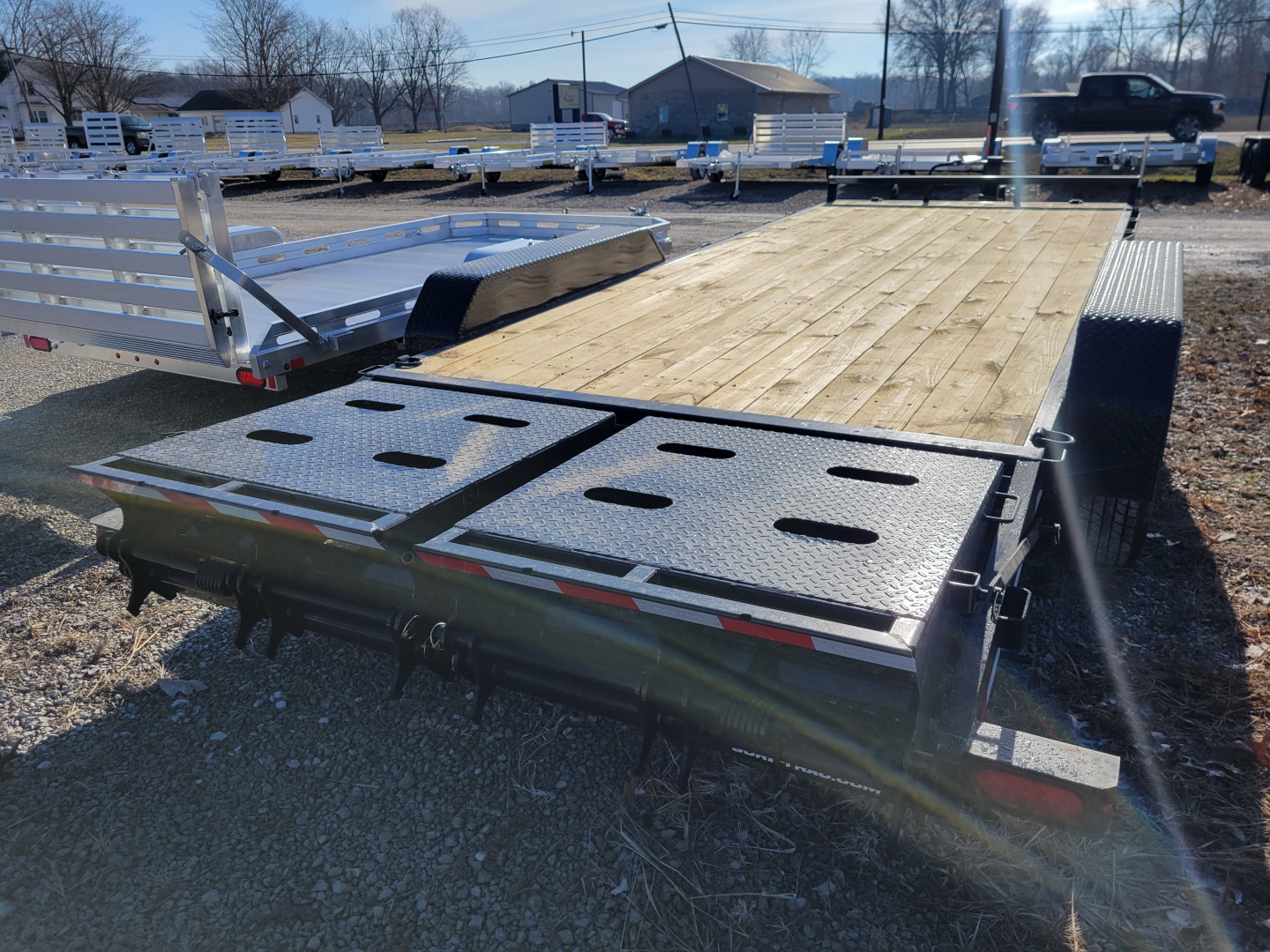 New 2026 Sure-Trac 7x20 (17+3) Universal Ramp Equipment Trailer Equipment Trailer