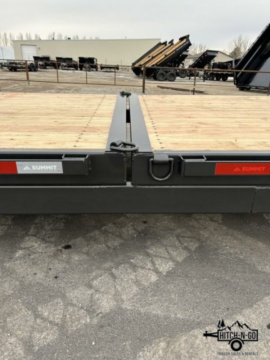 New 2025 Summit Denali Pro 7x22 16/6 14k Split Deck Tilt Equipment Trailer