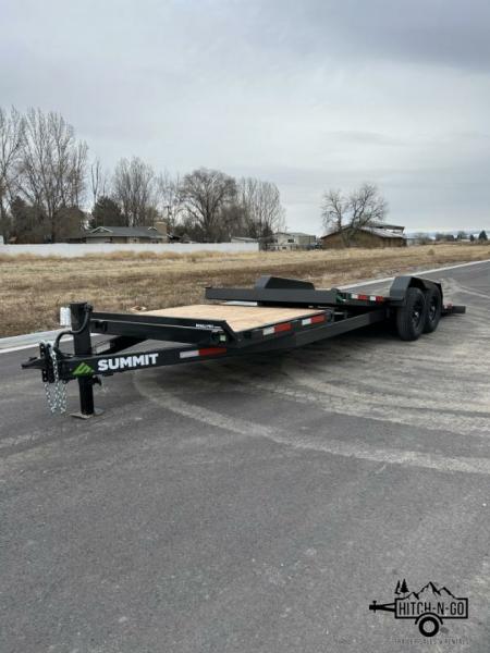 New 2025 Summit Denali Pro 7x22 16/6 14k Split Deck Tilt Equipment Trailer