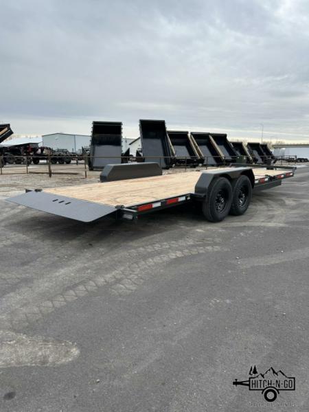 New 2025 Summit Denali Pro 7x22 16/6 14k Split Deck Tilt Equipment Trailer