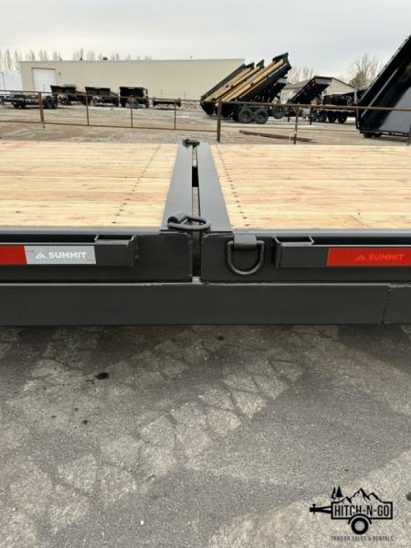 New 2025 Summit Denali Pro 7x22 16/6 14k Split Deck Tilt Equipment Trailer