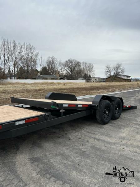 New 2025 Summit Denali Pro 7x22 16/6 14k Split Deck Tilt Equipment Trailer