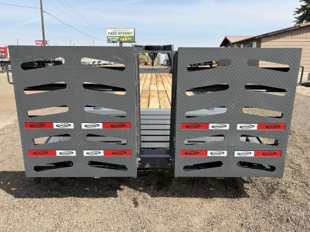 New 2025 Dura-Haul 8x28+4 20k Gooseneck Flatbed Equipment Trailer with Drive Over Fenders