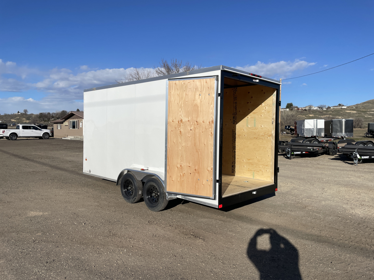 New 2026 Southland Royal 7x16+2 V-Nose 7k Cargo Trailer with Rear Barn Doors