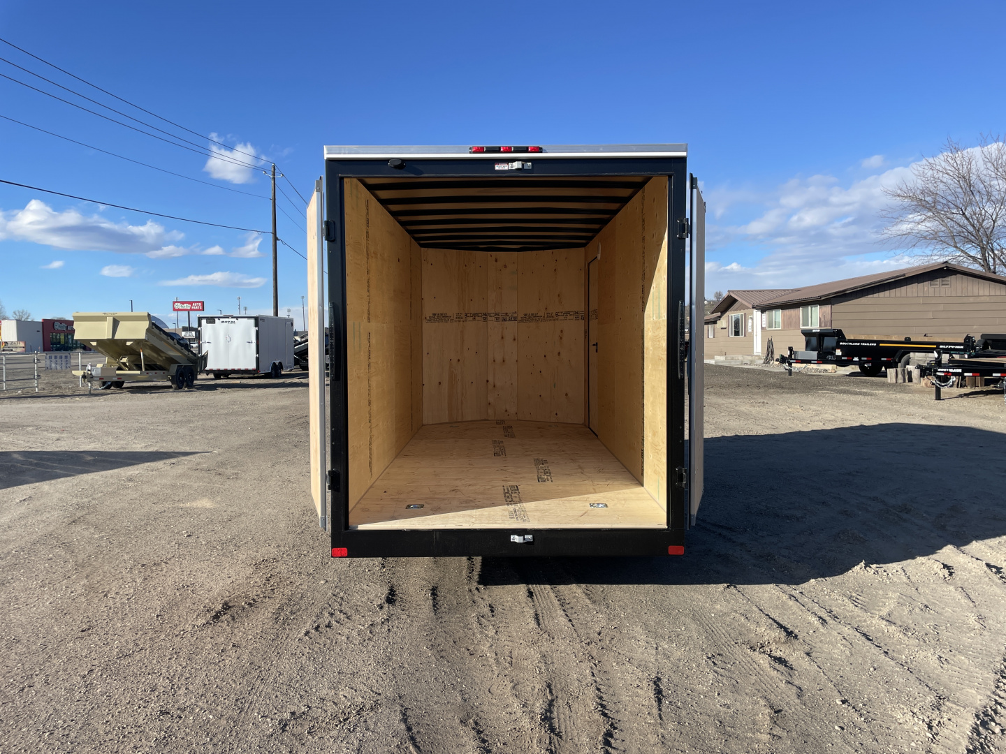 New 2026 Southland Royal 7x16+2 V-Nose 7k Cargo Trailer with Rear Barn Doors