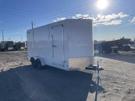 New 2026 Southland Royal 7x16+2 V-Nose 7k Cargo Trailer with Rear Barn Doors