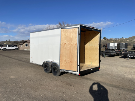 New 2026 Southland Royal 7x16+2 V-Nose 7k Cargo Trailer with Rear Barn Doors