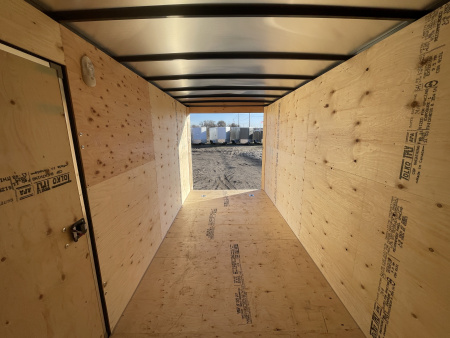 New 2026 Southland Royal 7x16+2 V-Nose 7k Cargo Trailer with Rear Barn Doors