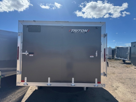 New 2026 Triton Trailers Snowmobile Trailer TC128 3.0_ 8X12 ENCLOSED w/spare