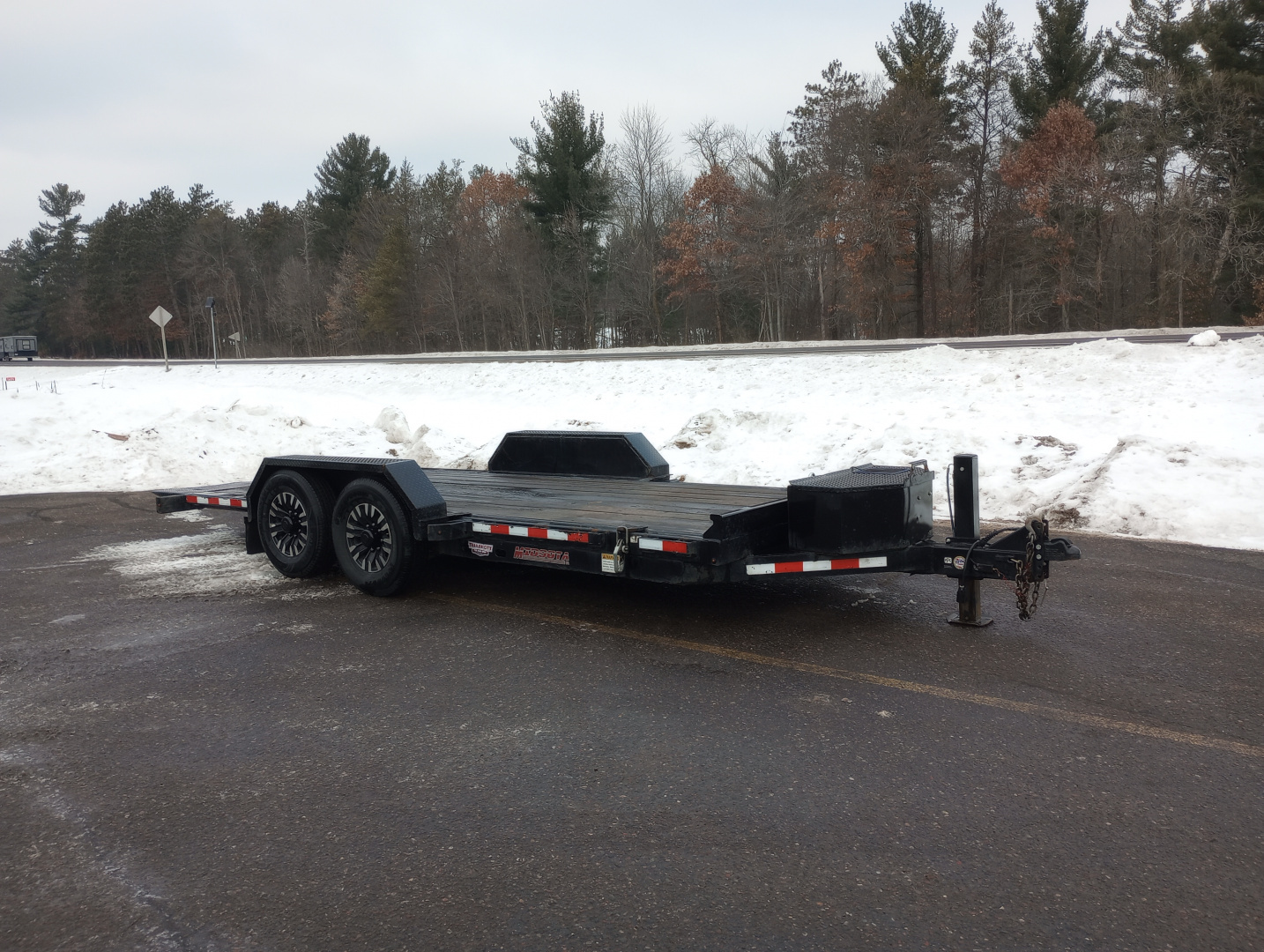 Used 2021 Midsota TB-18 Tilt Trailer-Full Power Tilt