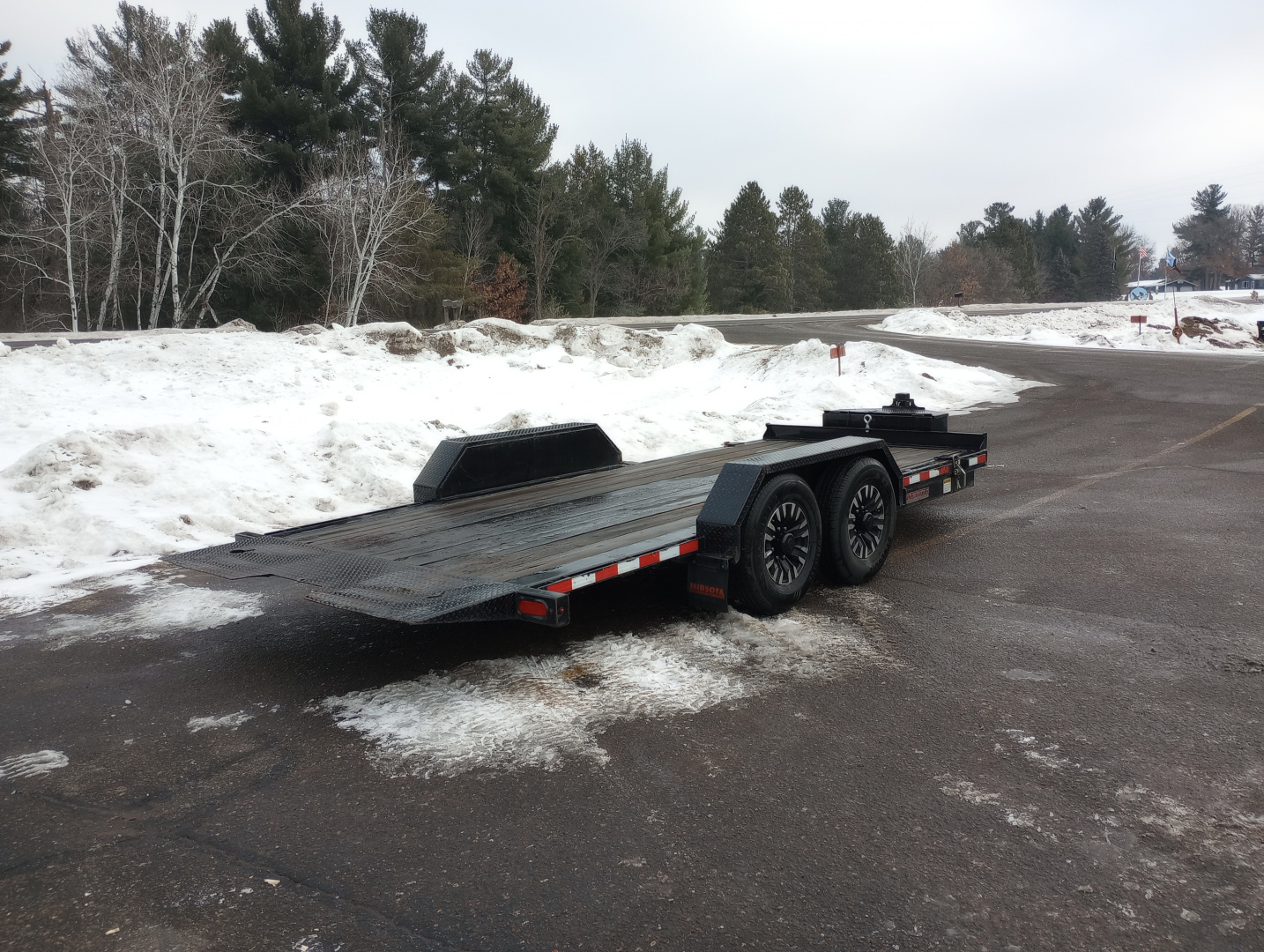 Used 2021 Midsota TB-18 Tilt Trailer-Full Power Tilt