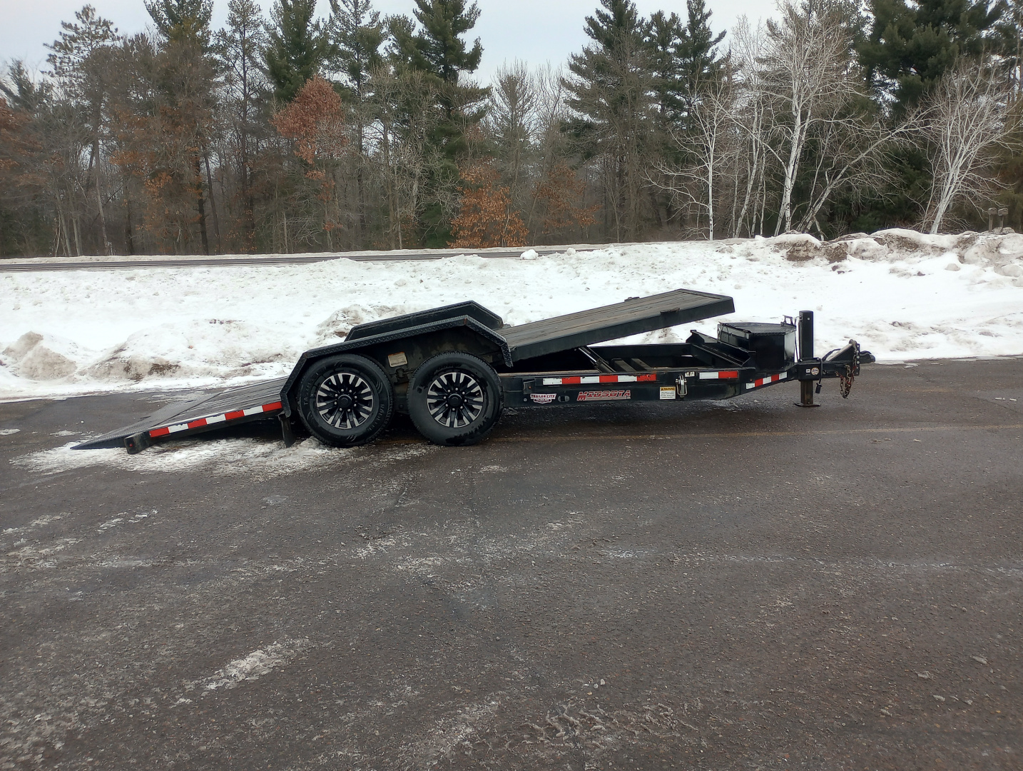 Used 2021 Midsota TB-18 Tilt Trailer-Full Power Tilt