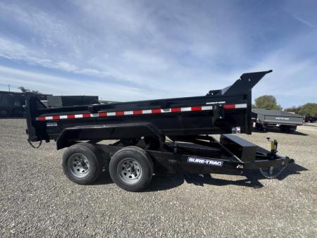 New 2025 Sure-Trac 6 x 12 SD Low Profile Dump Trailer  10K Single Ram