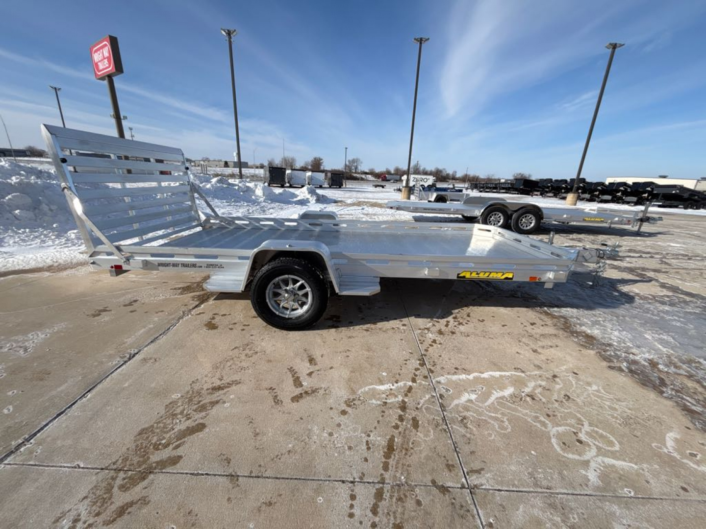 New 2026 Aluma 7814S-TG Utility Trailer