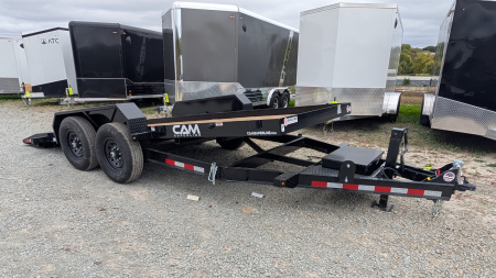 New 2026 CAM Superline 18' Lo Pro Full Tilt Equipment Trailer (7K AXLES)