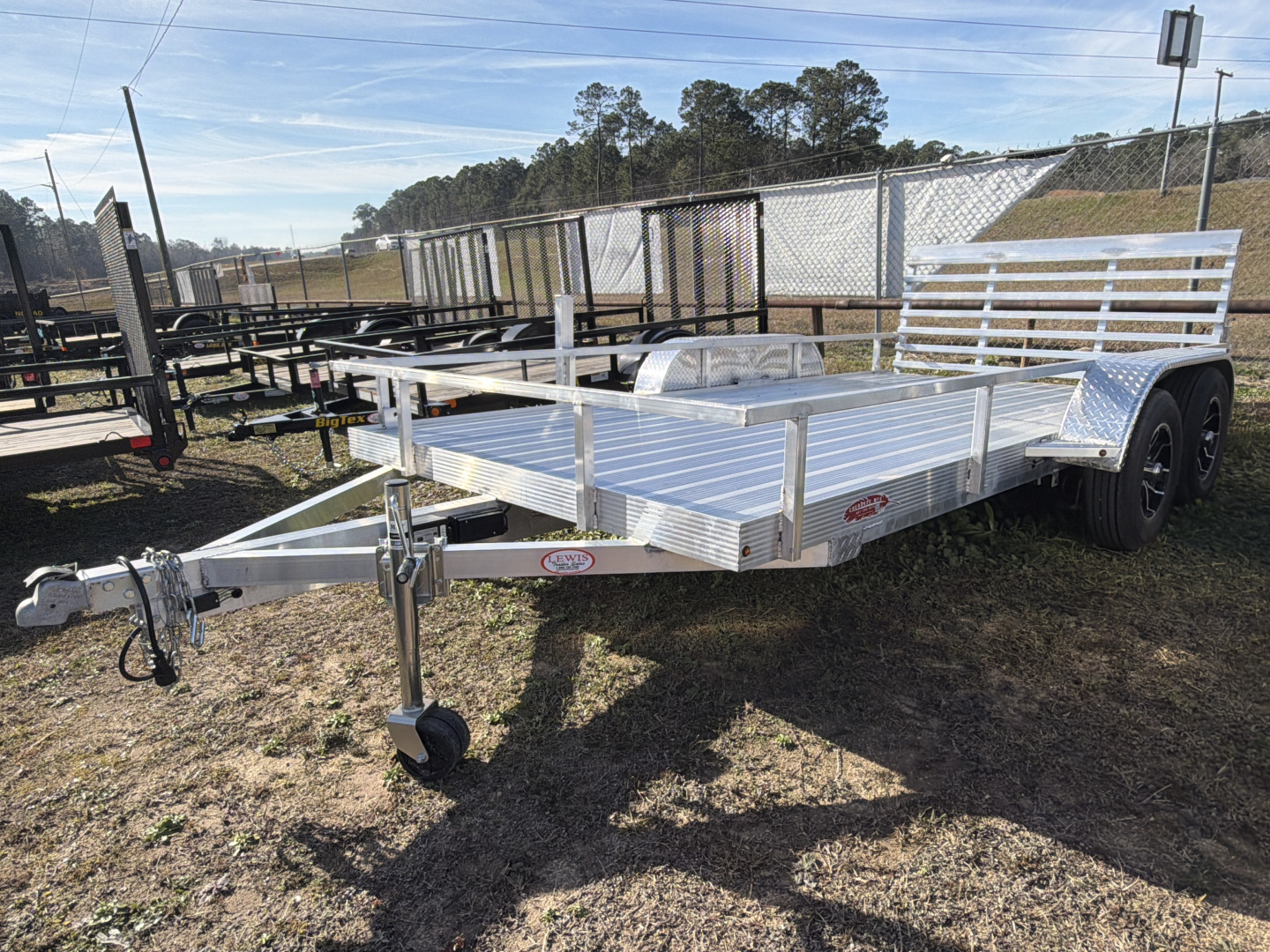 New 2026 Cherokee 81"X14' Dual Axle LowPro Aluminum Utility Trailer
