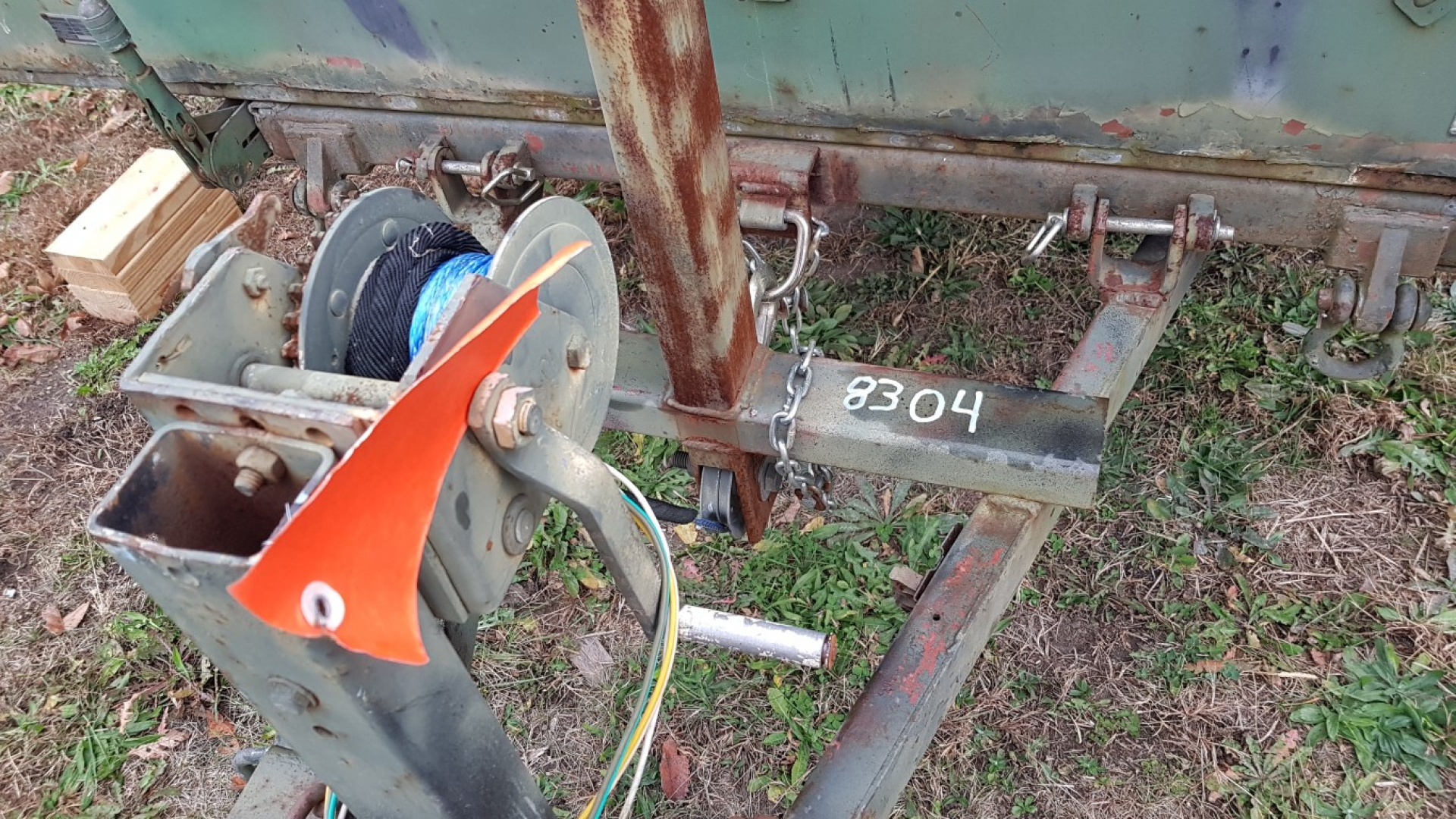 Used 1965 Spartan 5x8 Dump 3500# GVW Dump Trailer