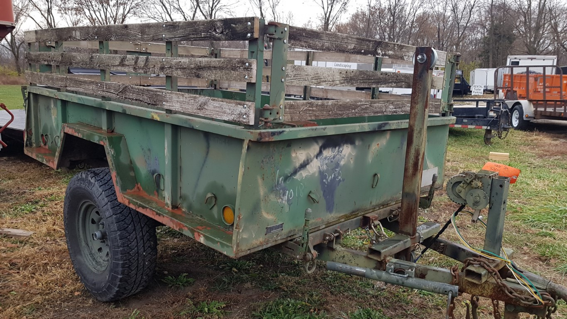 Used 1965 Spartan 5x8 Dump 3500# GVW Dump Trailer