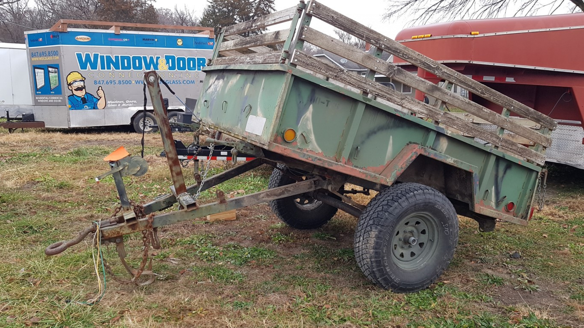Used 1965 Spartan 5x8 Dump 3500# GVW Dump Trailer