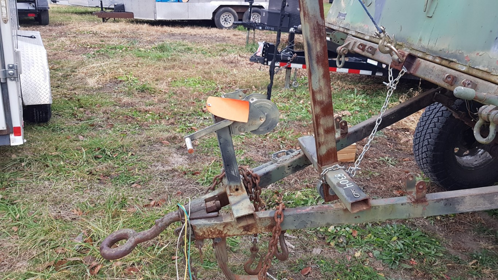 Used 1965 Spartan 5x8 Dump 3500# GVW Dump Trailer