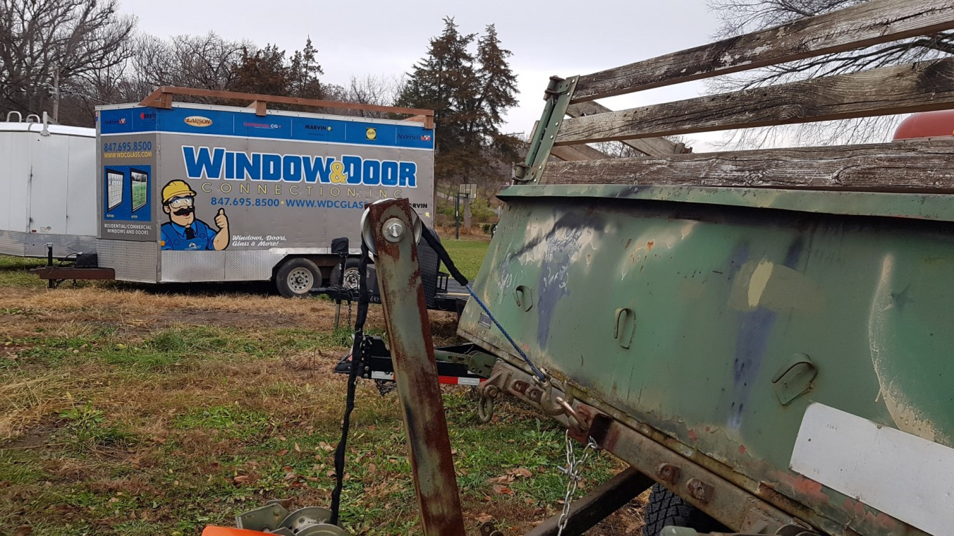 Used 1965 Spartan 5x8 Dump 3500# GVW Dump Trailer