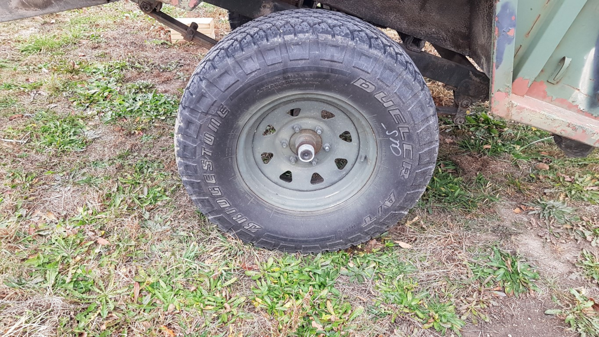 Used 1965 Spartan 5x8 Dump 3500# GVW Dump Trailer