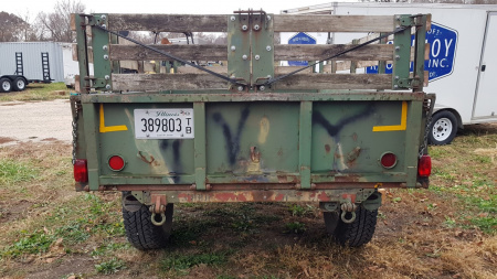 Used 1965 Spartan 5x8 Dump 3500# GVW Dump Trailer