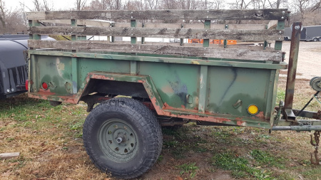Used 1965 Spartan 5x8 Dump 3500# GVW Dump Trailer