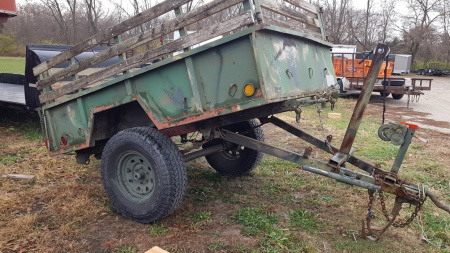 Used 1965 Spartan 5x8 Dump 3500# GVW Dump Trailer