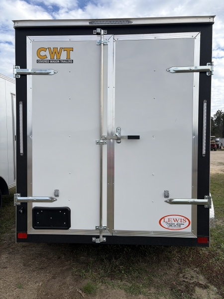 New 2026 Covered Wagon Trailers 6X12 Tandem axle with Rear Double Doors Cargo / Enclosed Trailer