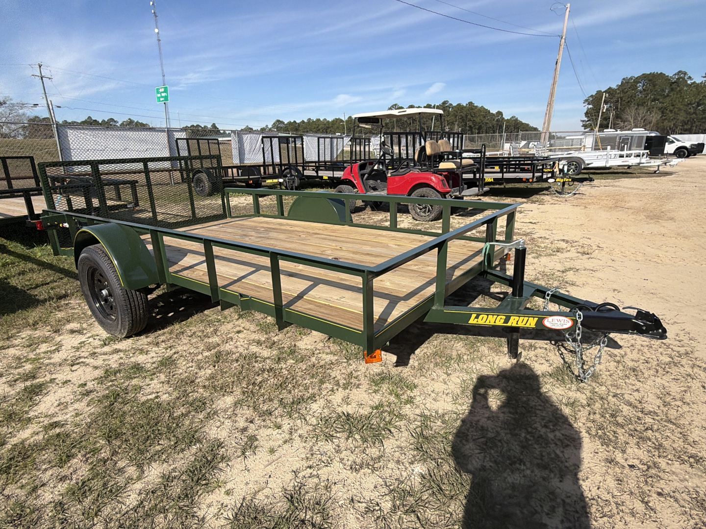 New 2026 Long Run Trailers 6X12 Single Axle With Dovetail Utility Trailer