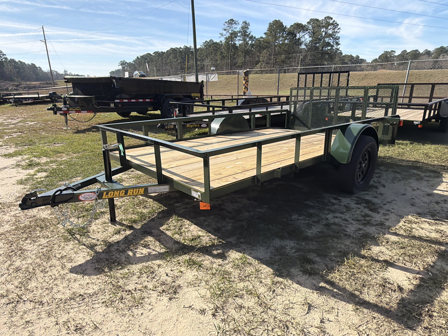 New 2026 Long Run Trailers 6X12 Single Axle With Dovetail Utility Trailer