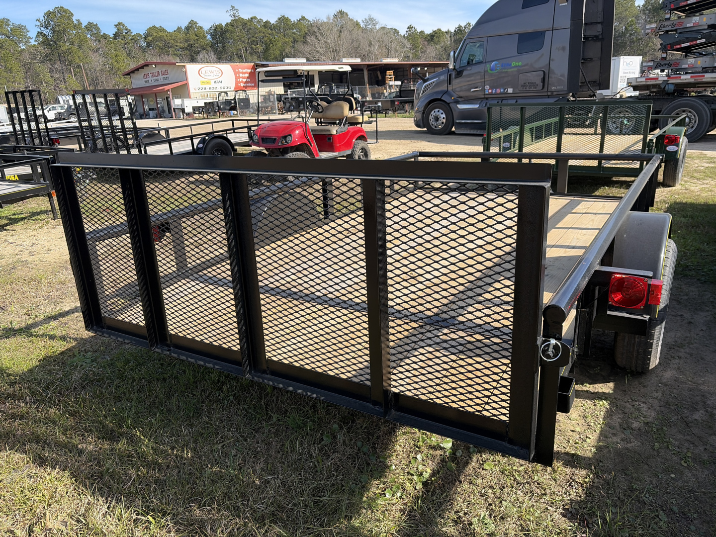 New 2025 Long Run Trailers 7X12 Single Axle Utility Trailer w/ dovetail and rear gate