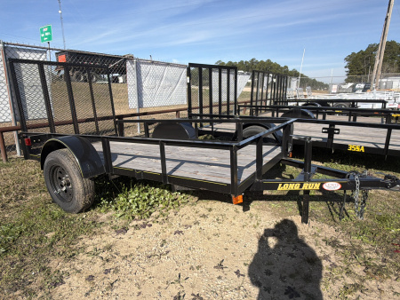 New 2026 Long Run Trailers 5X10 Single Axle Utility Trailer w Rear Gate