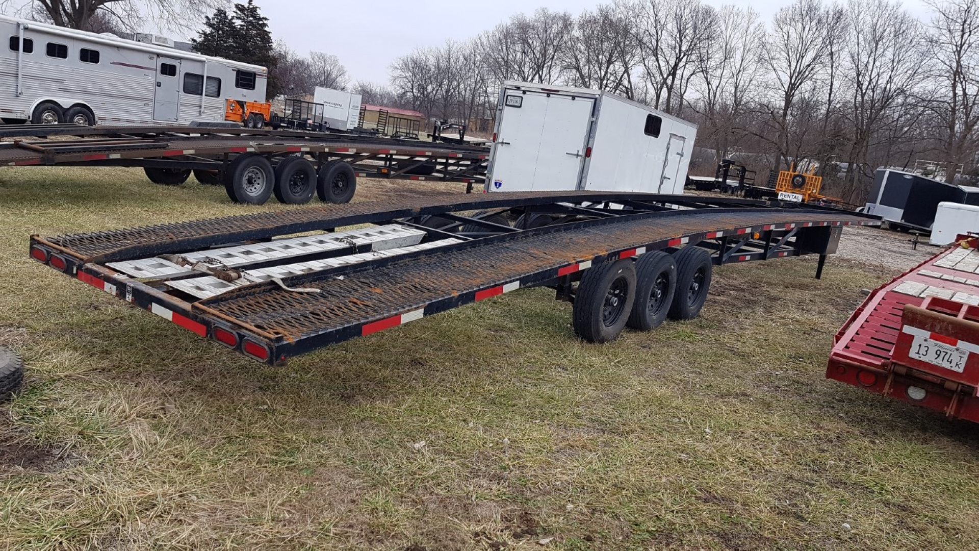 Used 2022 Kaufman Trailers 90" x 50' Slant 20000# GVW Specialty Trailer