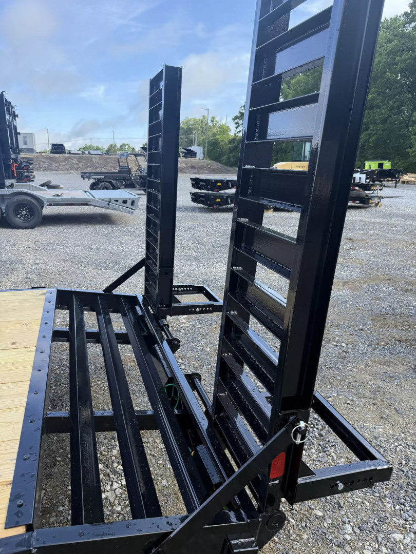 New 2026 Liberty Le Equipment Trailer stand up ramps