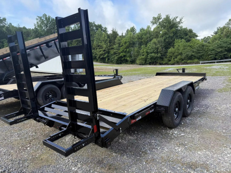 New 2026 Liberty Le Equipment Trailer stand up ramps