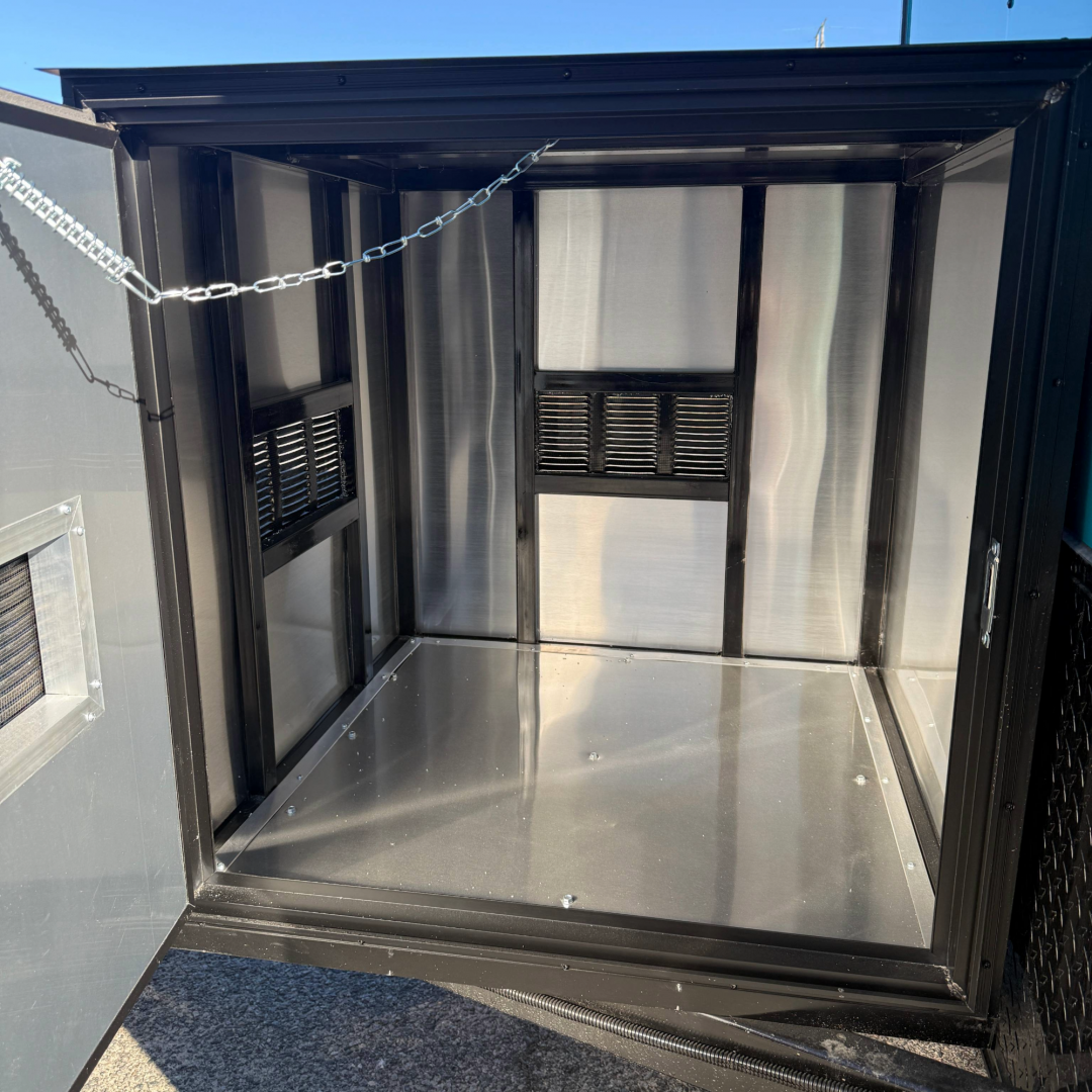 New 7X16TA Water Blue & Black Pet Grooming Trailer