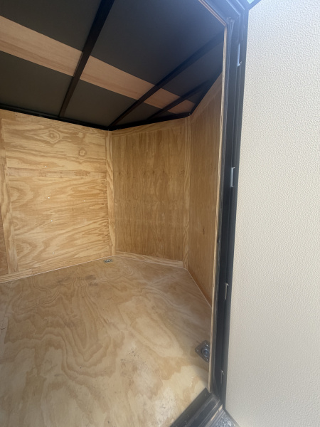 New 2026 Rock Solid Cargo 7 X 12 TA- 3500 LB Cargo / Enclosed Trailer *CHARCOAL W/ BLACK