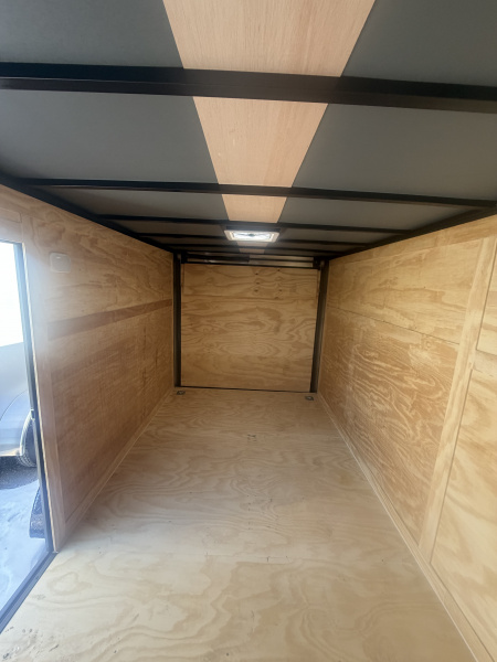 New 2026 Rock Solid Cargo 7 X 12 TA- 3500 LB Cargo / Enclosed Trailer *CHARCOAL W/ BLACK