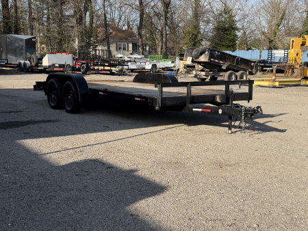 Used 2025 L&O Manufacturing 82  x 18' - 7K GVWR Car / Racing Trailer