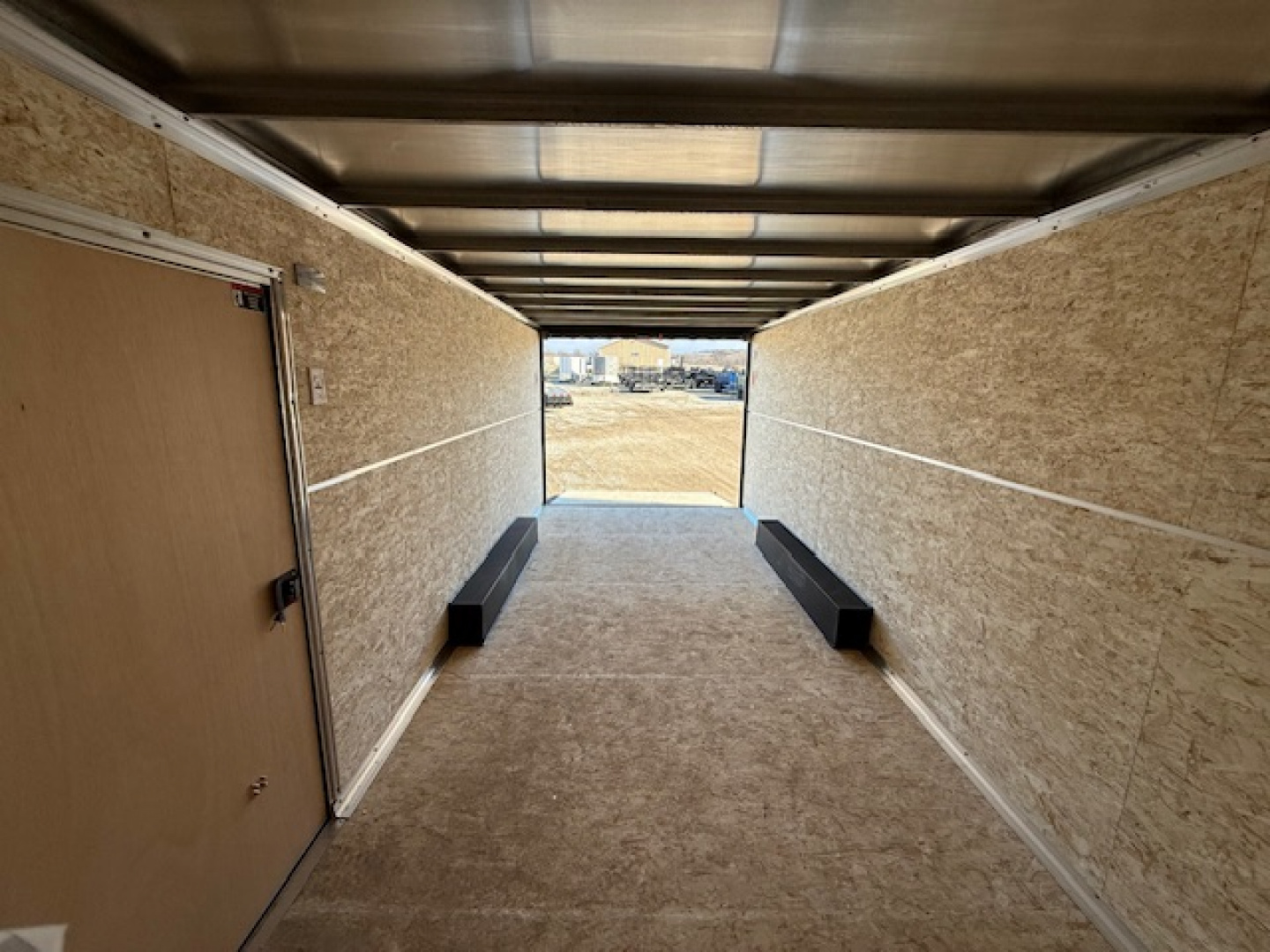 New 2026 H&H Blue 8.5'x20' 10k Flat Top V-Nose Enclosed Cargo Trailer